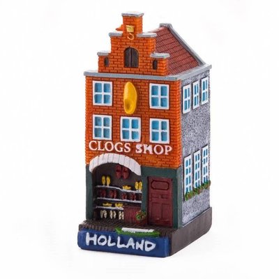 Typisch Hollands Polystone huisje Clog shop Holland