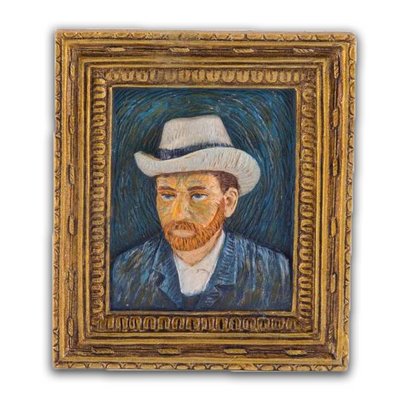 Typisch Hollands Magnet Self portrait - Vincent van Gogh - Mini painting