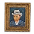 Typisch Hollands Magneet  Zelfportret - Vincent van Gogh - Minischilderij