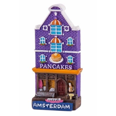 Typisch Hollands Magnet polystone house Pancakes Amsterdam