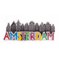 Typisch Hollands Magnetbuchstaben und Amsterdamer Häuser