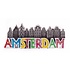 Typisch Hollands Magneet letters en Amsterdamse huisjes