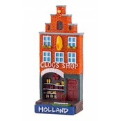 Typisch Hollands Magnet-Polystone-Haus Clog-Shop Holland