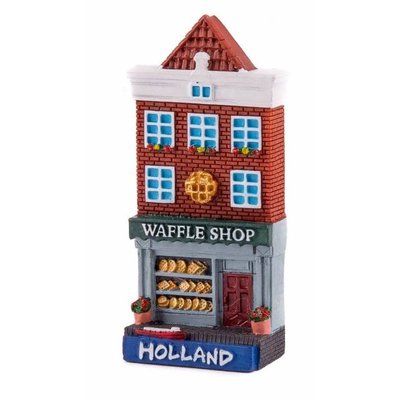 Typisch Hollands Magnet Polystone Haus Waffelladen Holland