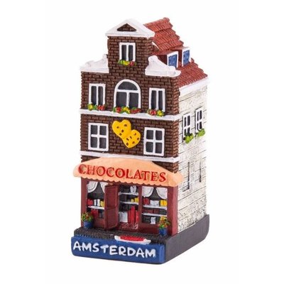 Typisch Hollands Polystone huisje Chocolate shop Amsterdam