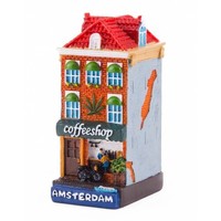 Typisch Hollands Fassade Haus Coffeeshop Amsterdam