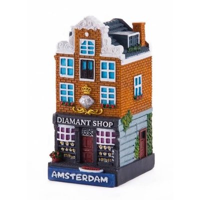 Typisch Hollands polystone cottage Diamond shop Amsterdam