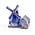 Heinen Delftware Delft blue polder windmill 10 cm