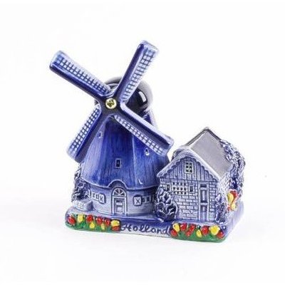 Heinen Delftware Delft blue polder windmill 10 cm