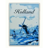 Heinen Delftware Enkele kaart - Delfts blauw - Klassiek met Molen