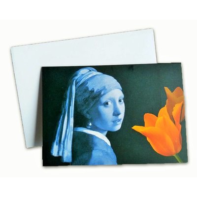 Typisch Hollands Double greeting card - Holland - Girl with a Pearl Earring