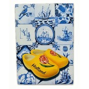 Heinen Delfts blauw Single card - Delft blue - Classic with clogs