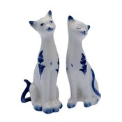 Heinen Delftware Delfter blaue Katzen - 2er Set