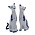 Heinen Delftware Delfter blaue Katzen - 2er Set