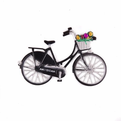 Typisch Hollands magnet metal bicycle black Amsterdam