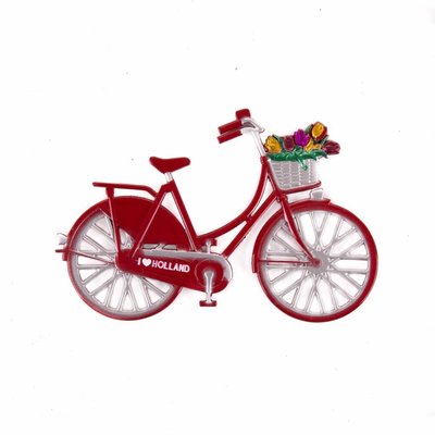 Matix Magnetic metal bicycle red Holland