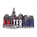 Typisch Hollands Magnet metal Amsterdam - Tin