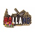 Typisch Hollands Magnet Metall Holland Dorfszene - Bronze