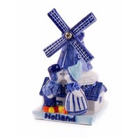 Heinen Delftware Delft blue - Windmill with kisses 7 cm Holland
