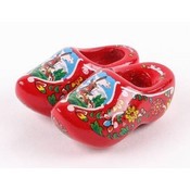 Typisch Hollands Magnet - Clogs - Red