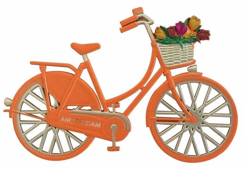 Orange bike basket sale