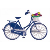 Typisch Hollands magneet metaal fiets blauw Holland