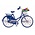 Typisch Hollands Magneet metaal fiets blauw Holland