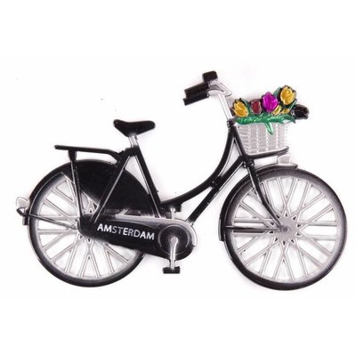 Matix Magnet Metall Fahrrad schwarz Amsterdam