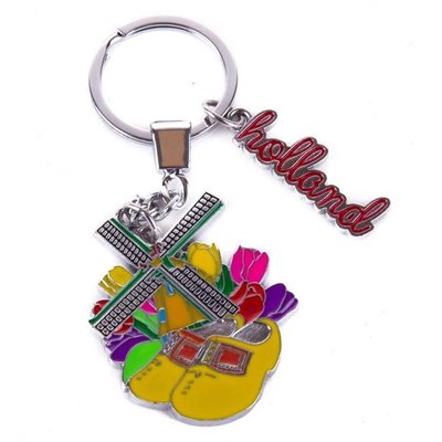 Typisch Hollands Keychain Mühle / Clogs / Tulpen Holland