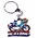 Typisch Hollands sleutelhanger fiets blauw/wit met tulpenmand Holland
