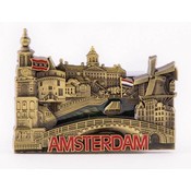 Typisch Hollands Amsterdam - Magneet -Brons
