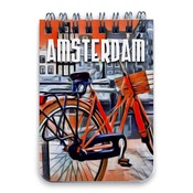 Typisch Hollands Notitieboekje A7 Amsterdam Bike