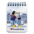 Typisch Hollands Notebook A7 Amsterdam Kuss Paar