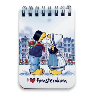 Typisch Hollands Notebook A7 Amsterdam Kissing Couple