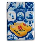 Heinen Delftware Magnet Rechteck Delft - Clogs