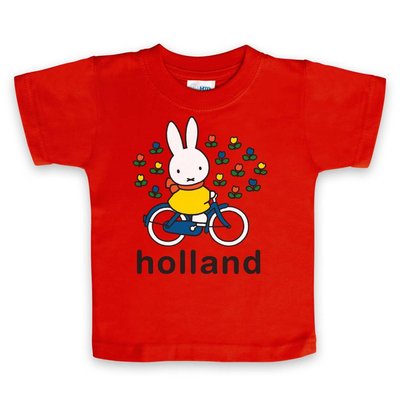 Nijntje (c) T-Shirt Miffy auf dem Fahrrad Holland