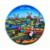 Typisch Hollands Holland - Wandteller - Vollfarbig