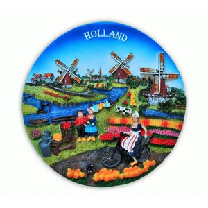 Typisch Hollands Holland - Wandteller - Vollfarbig