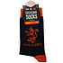 Holland sokken Men's socks Orange lion black