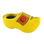 Typisch Hollands Pencil sharpener wooden shoe - 8.5 cm - Yellow