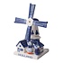 Heinen Delftware Mill with kissing couple - Delft blue - 11 CM