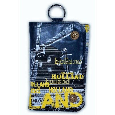 Robin Ruth Fashion Klassische Holland-Geldbörse – Mill – Dunkel und Gelb