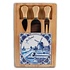 Typisch Hollands Cheese board 3 knives - Delft