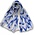 Typisch Hollands Holland Ladies Scarf - White with Blue Tulips