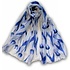 Typisch Hollands Holland Ladies Scarf - White with Blue Tulips