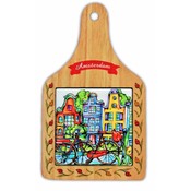 Typisch Hollands Cheese board Colorfull Amsterdam - Bicycle