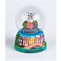 TTD Gifts Sneeuwbol - Stadmolen - Gevelhuisjes 7cm