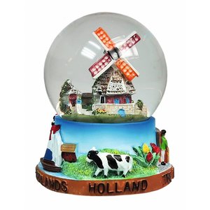 TTD Gifts Snow globe Dutch glory - Large 8 cm