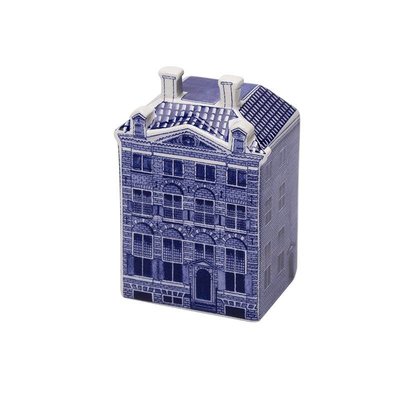 Heinen Delfts blauw Rembrandthouse klein - Delfter Blau