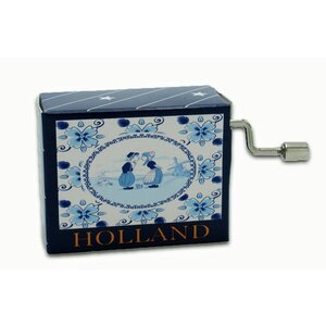 Typisch Hollands Music box - Delft blue